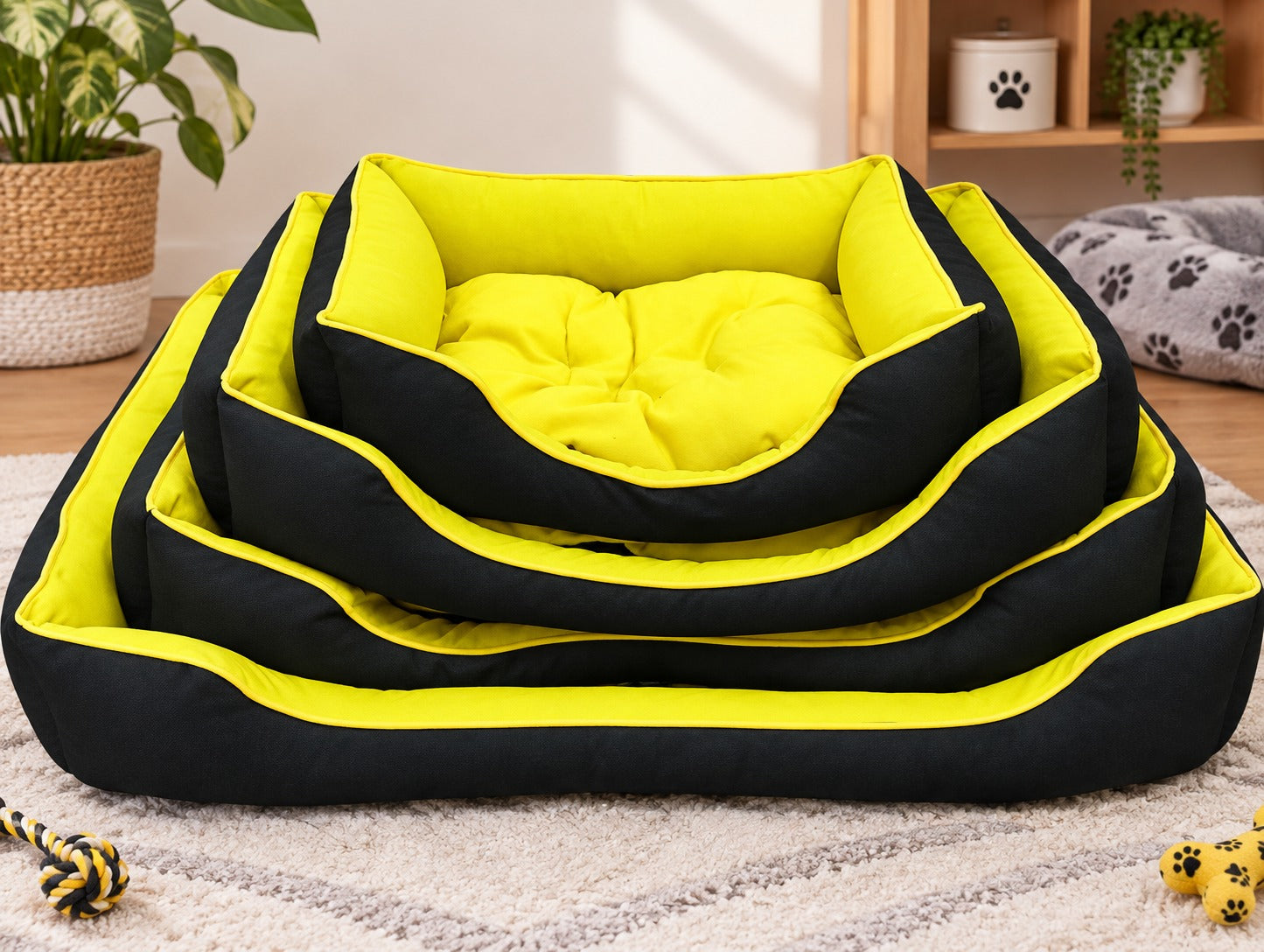 Flat Bed for Pets with Cushion