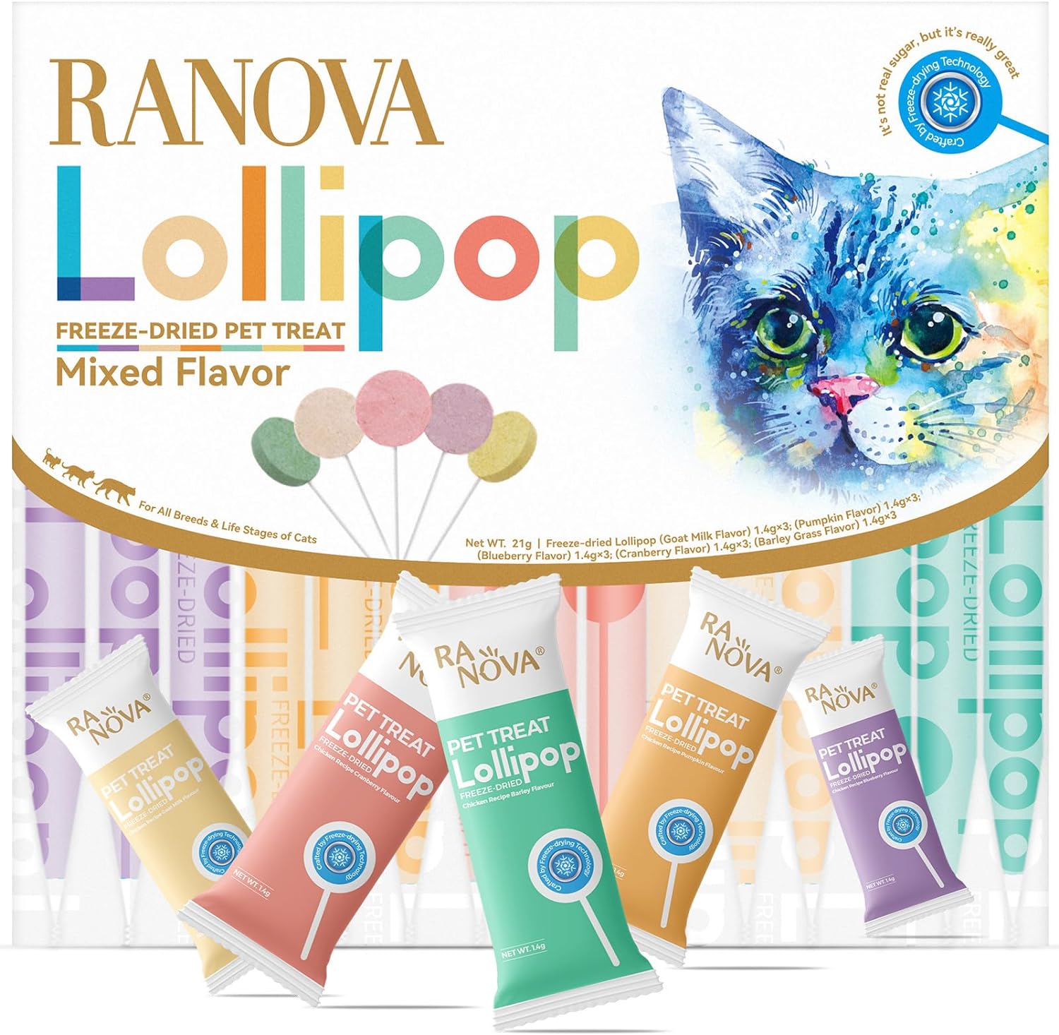 Ranova Freeze Dried Cat Lollipops