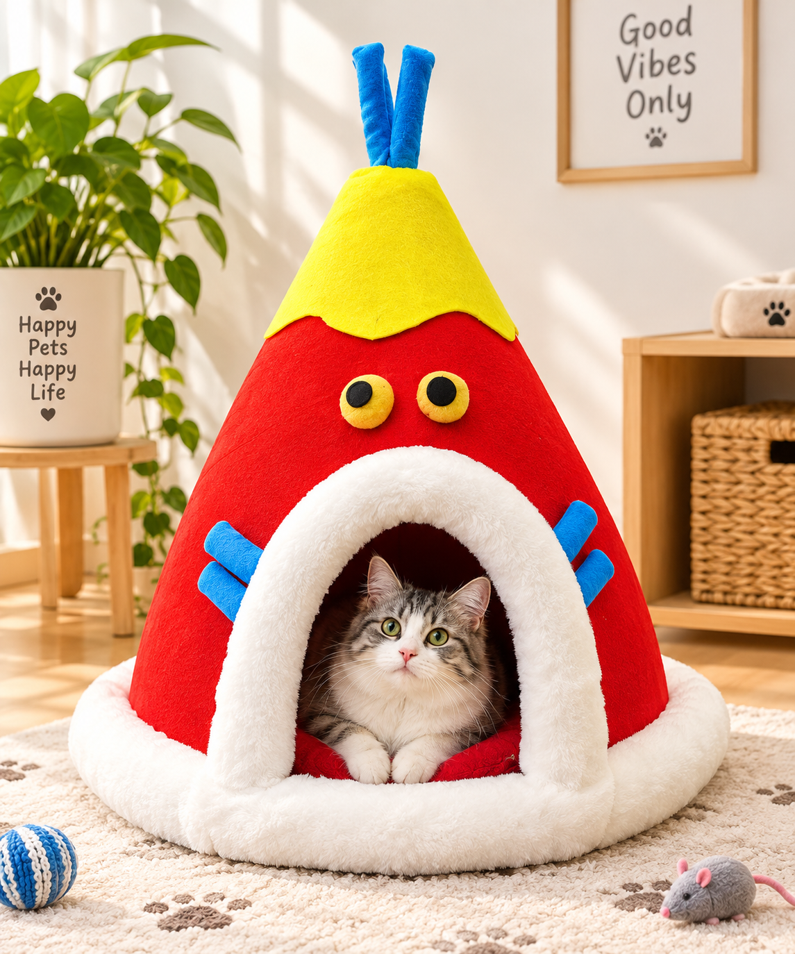 Tail Squad Colorful Pet Tent House