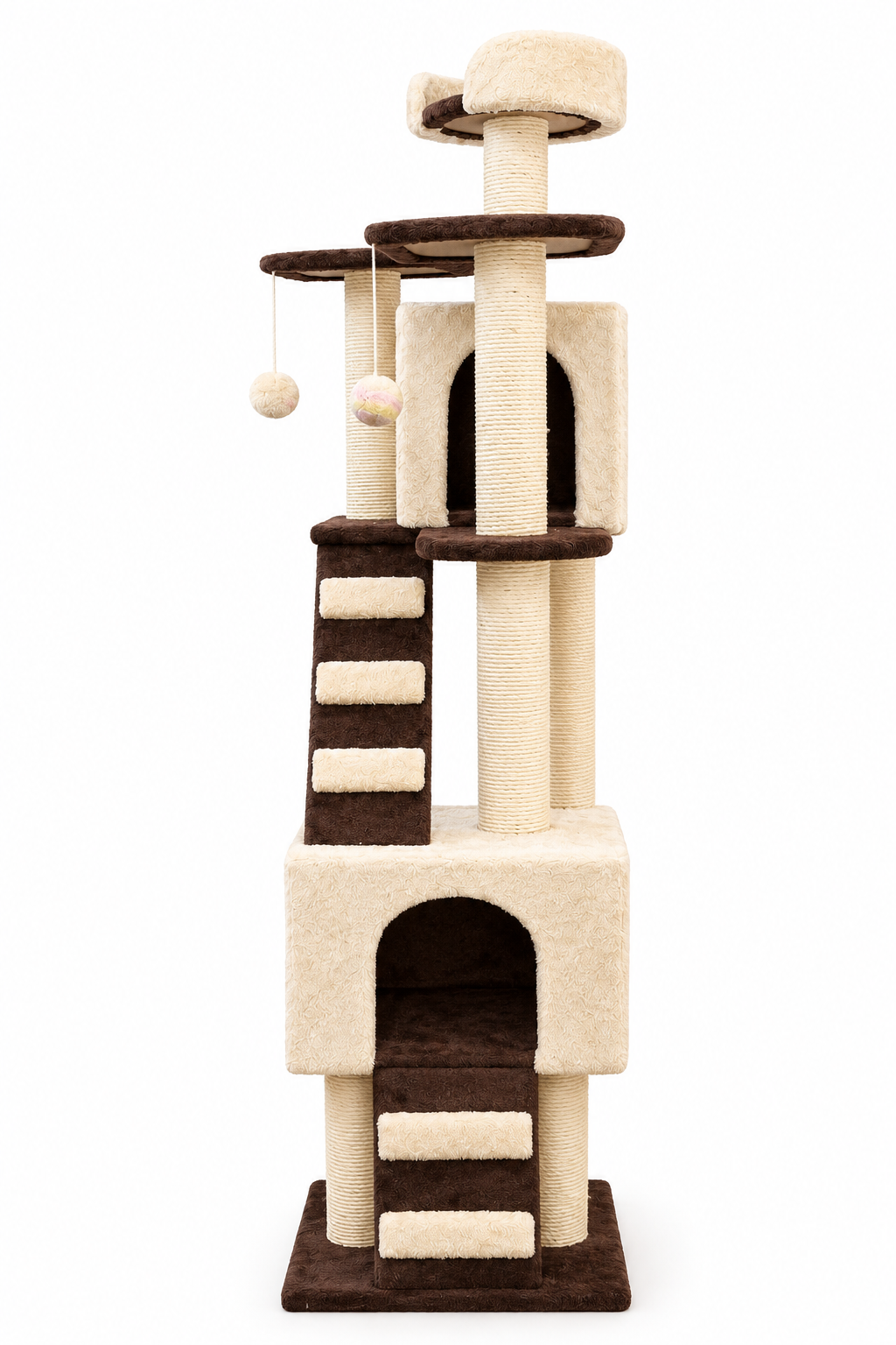 Cloud Nine Cat scratching Pole with Houses