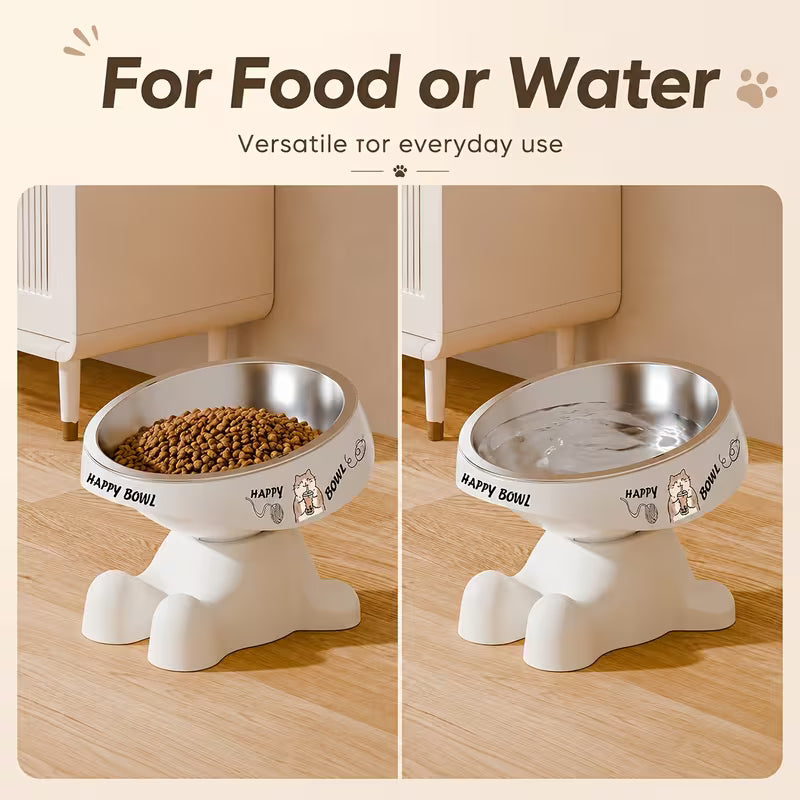 Ergonomic Raised Pet Steel Bowl with Stand
