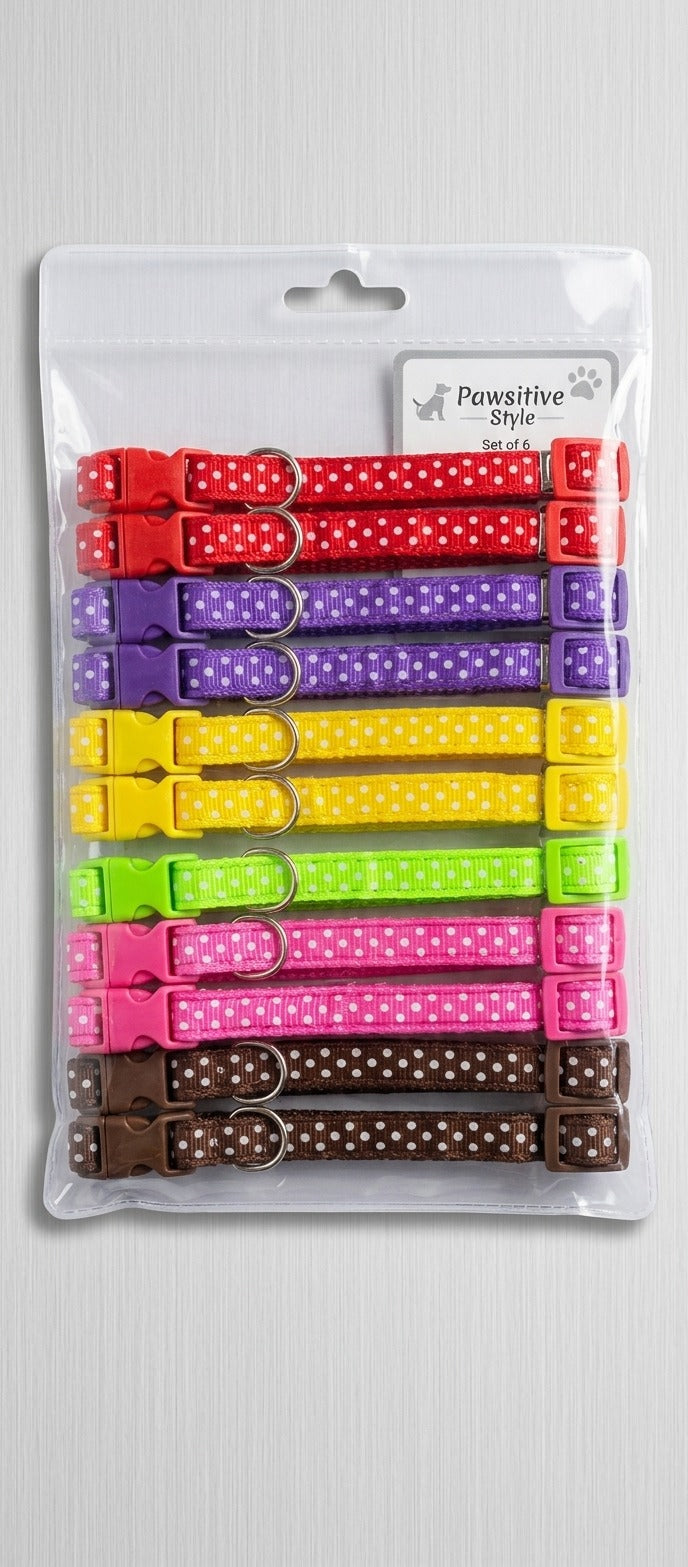 Polka Dot Cat Collar