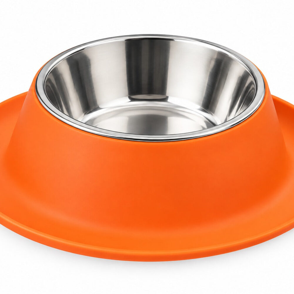 Spill-Proof Pet Steel Bowl