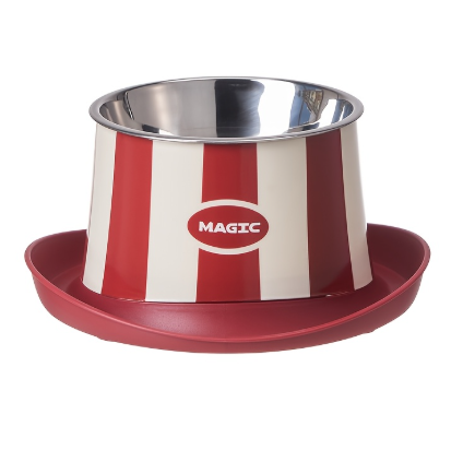 Stripped Pattern Elevated Pet Bowl